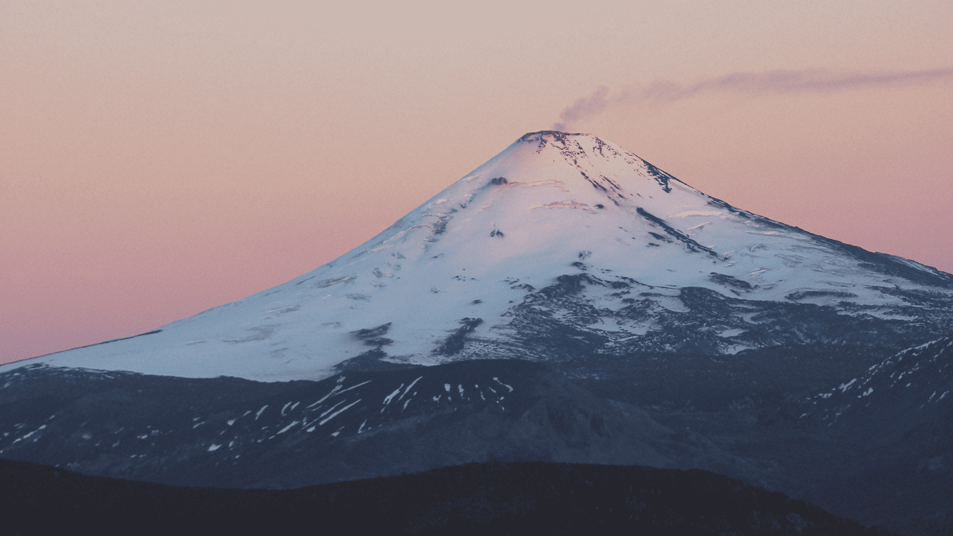 Registro visual de Campamento en los Faldeos del Volcán Quetrupillan