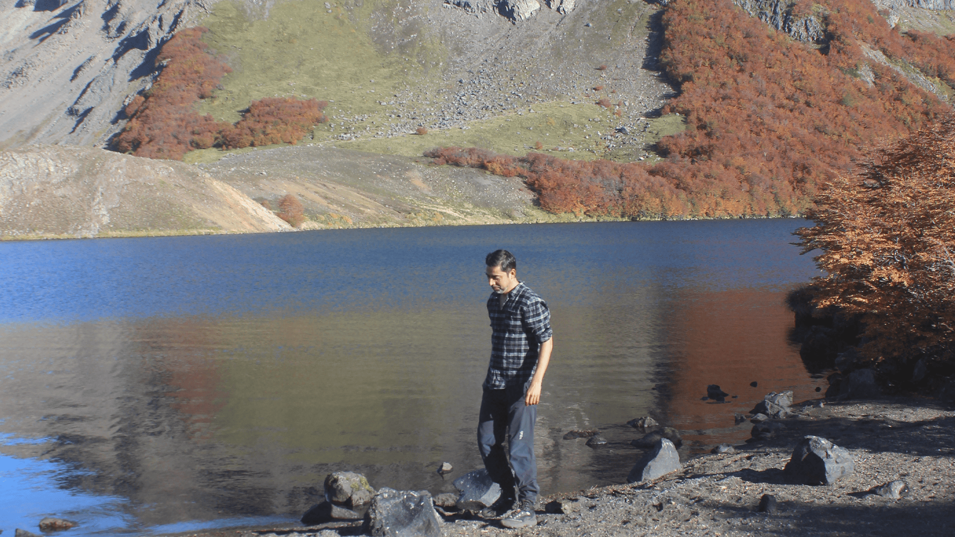 Registro visual de Campamento en los Faldeos del Volcán Quetrupillan