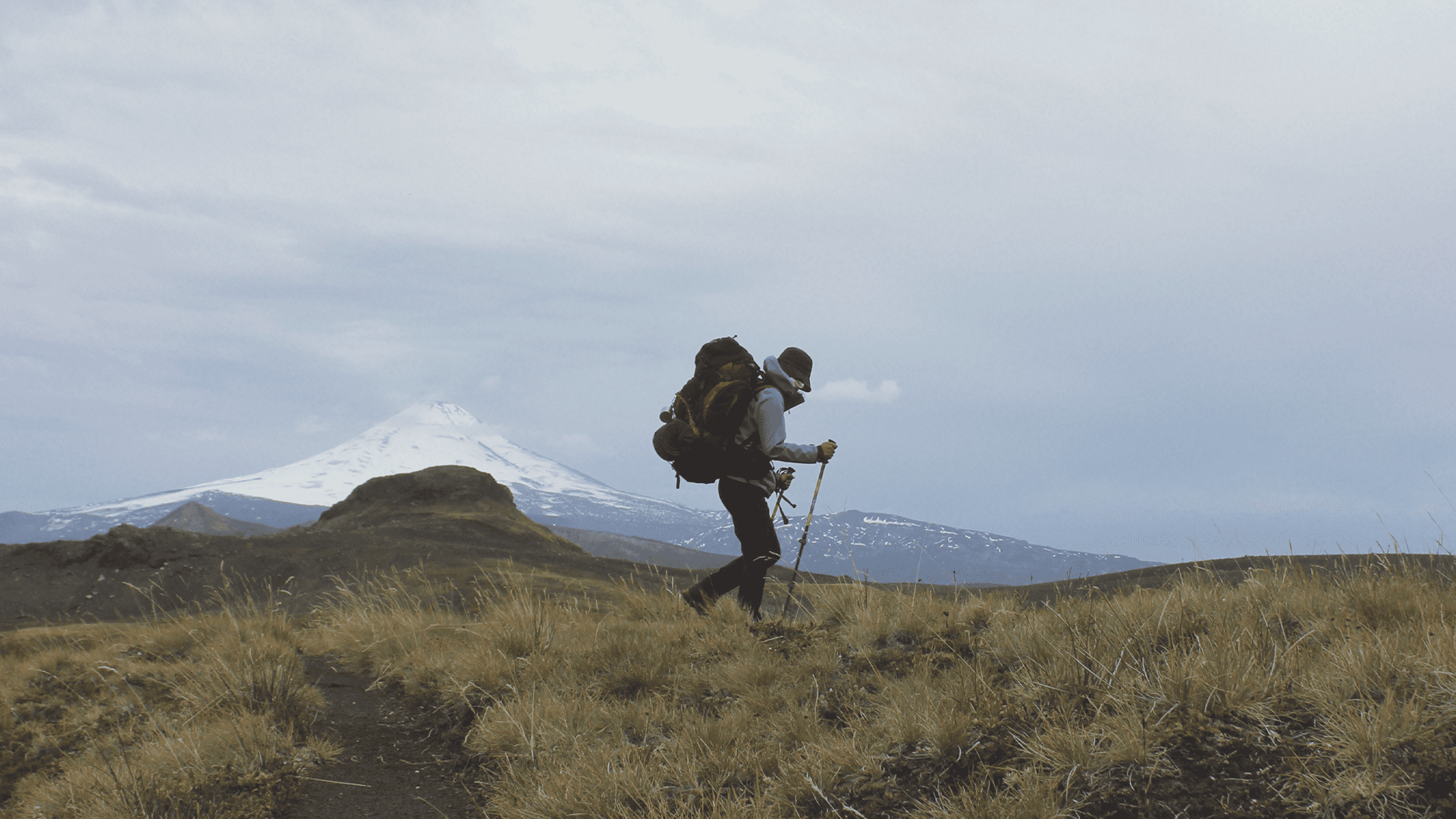 Registro visual de Campamento en los Faldeos del Volcán Quetrupillan